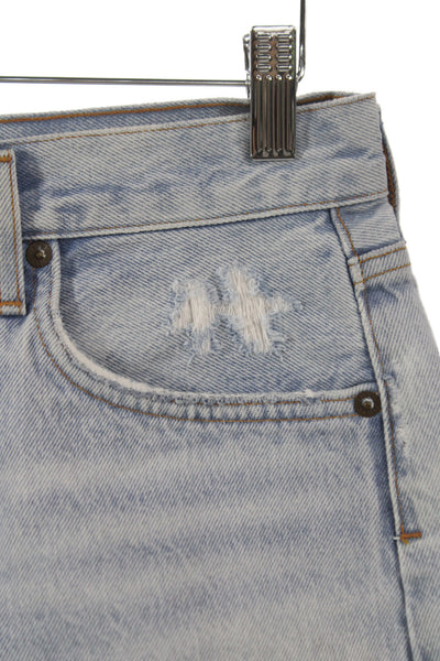 Agolde Unisex Light Blue Button 100% Cotton 90s Shorts Size 25