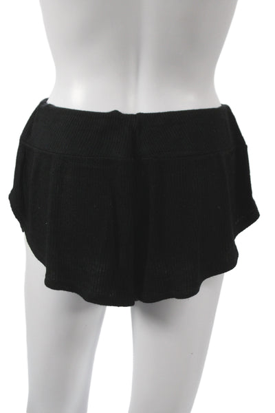 Eberjey Womens Sleeveless Scoop Neck Solid Black Set Size S