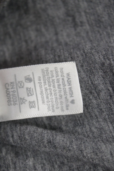 Eberjey Womens Sleepwear Set Gray Round Neck Short Sleeve Solid Size S