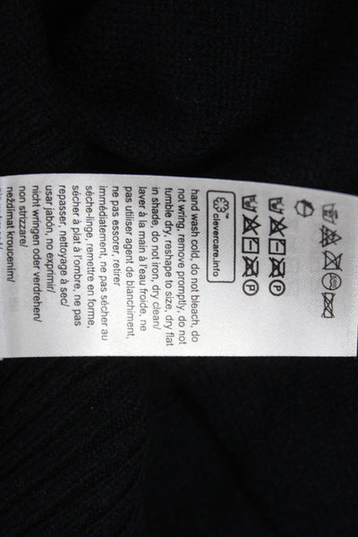 Calvin Klein Mens Pullover V Neck Black Wool Sweater Size XL