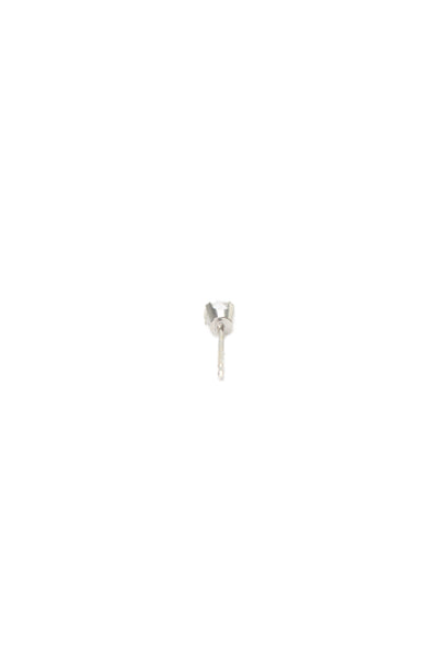 Studex Womens 18K White Gold Cubic Zirconia Piercing Stud Earrings