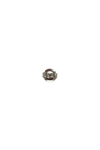Studex Womens 18K White Gold Cubic Zirconia Piercing Stud Earrings