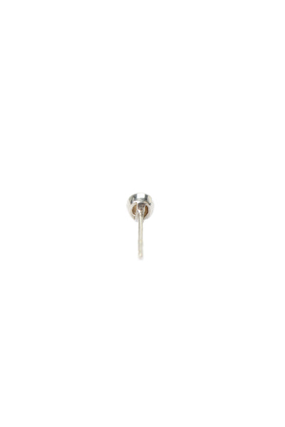 Designer Womens 14K White Gold Cubic Zirconia Bezel Stud Earrings .89g
