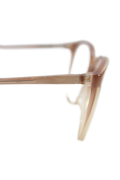 Kate Young Women's Clear Lens Beige Frame Sunglasses