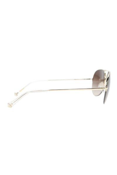 Kate Young Women's Brown Lens Gold Frame Sunglasses