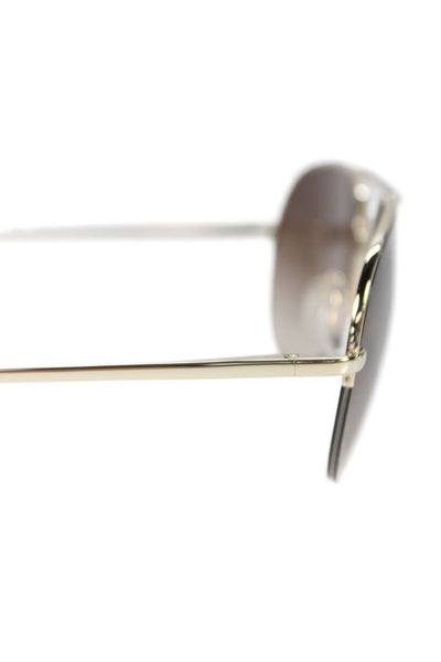 Kate Young Women's Brown Lens Gold Frame Sunglasses