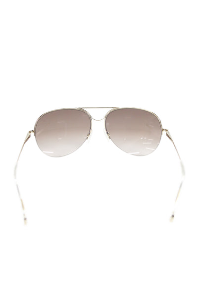 Kate Young Women's Brown Lens Gold Frame Sunglasses