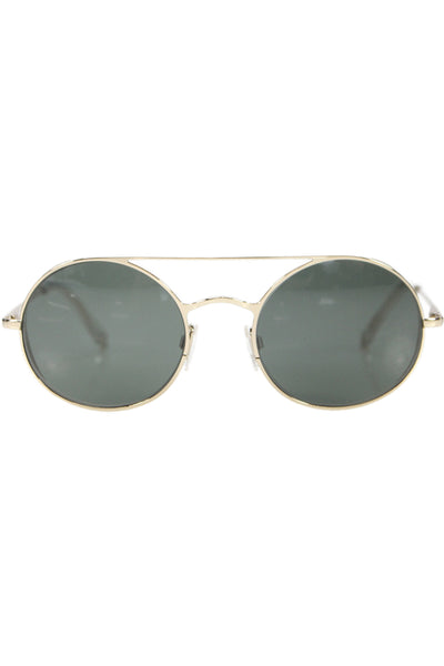 Designer Wonmen's Gold Frame Black Lens Sunglasses