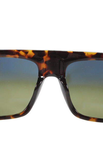 Designer Women's Oversized Square Frame Tortoise Sunglasses