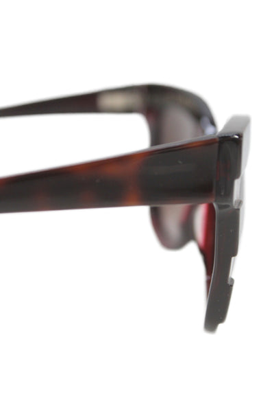 Kate Young Women's Round Frame Brown Tortoise Sunglasses