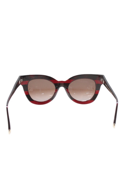 Kate Young Women's Round Frame Brown Tortoise Sunglasses