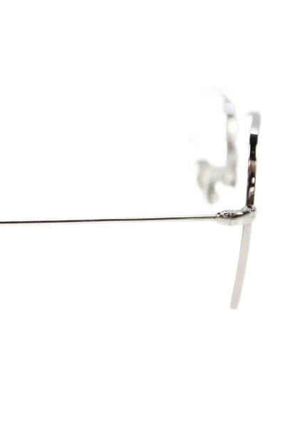 Kate Young Women's Clear Len Silver Frame Sunglasses