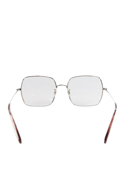 Kate Young Women's Clear Len Silver Frame Sunglasses