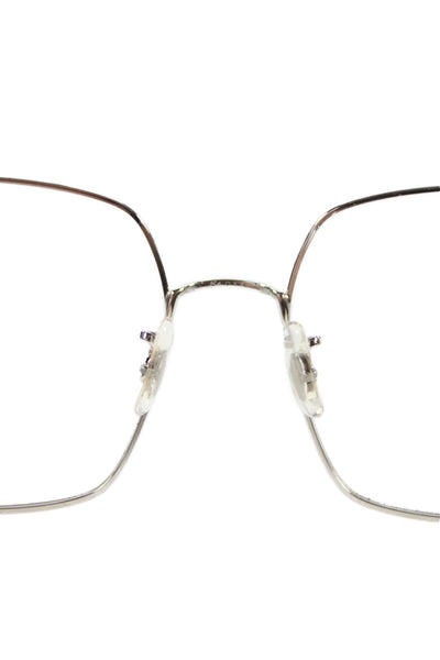 Kate Young Women's Clear Len Silver Frame Sunglasses