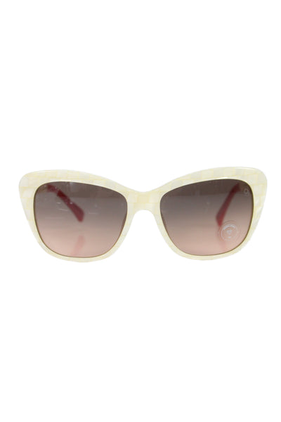 Designer Women's Square Frame White Sundglasses