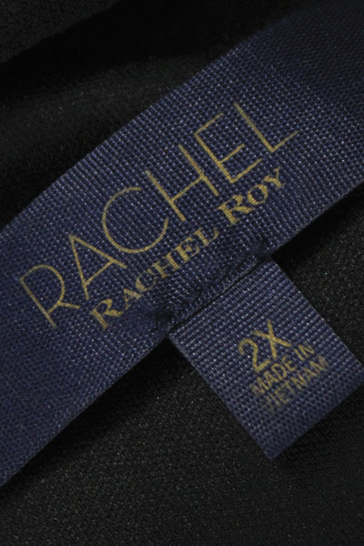 Rachel Rachel Roy Womens Sheath Tank Dress Black Sleeveless Size 2X