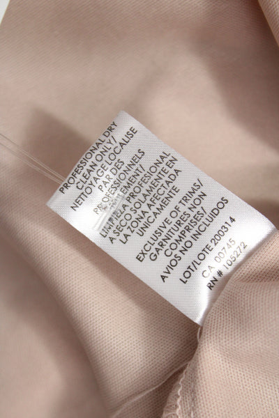 JS Collections Women A-Line Beige Cotton Blend Maxi Dress Size 4