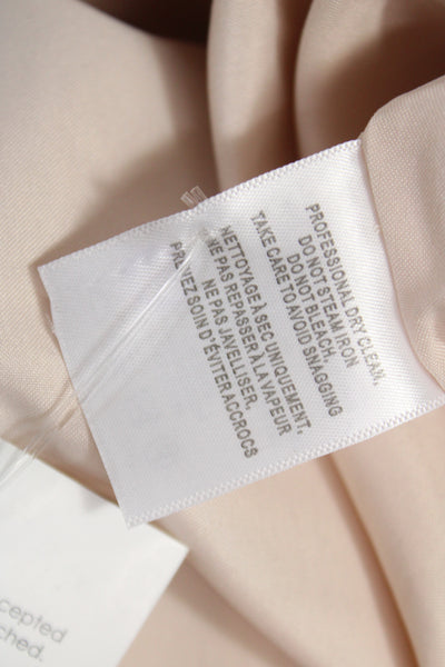 Jenny Yoo Women Maxi Slip Dress Beige Chiffon Mesh Sleeveless Size 8