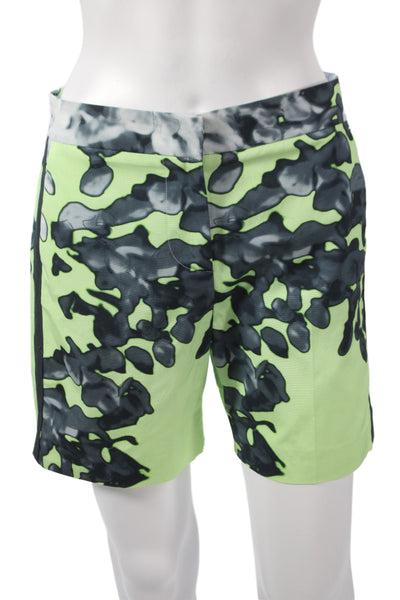 Blue Les Copains Mens Bermuda Shorts Green Camouflage Size 2