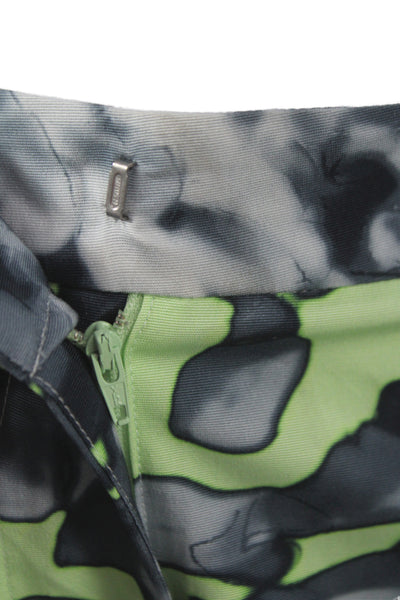 Blue Les Copains Mens Bermuda Shorts Green Camouflage Size 2