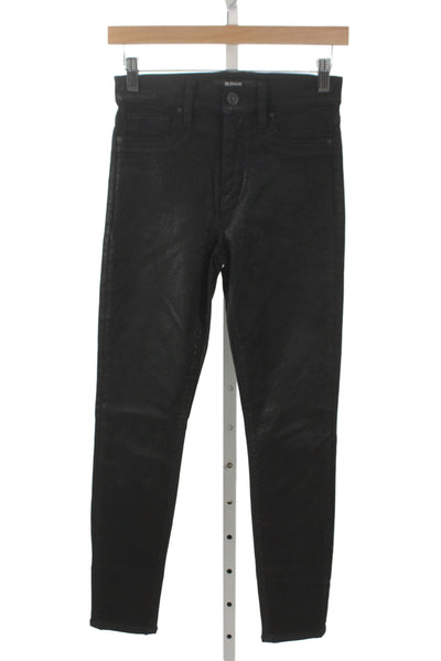 Hudson Womens Skinny Jeggings Black High Rise Size 26