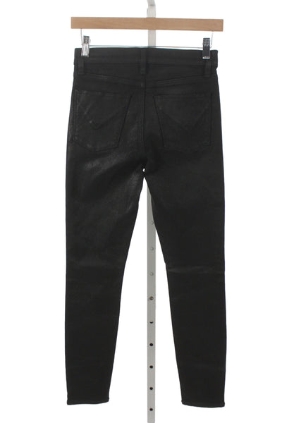 Hudson Womens Skinny Jeggings Black High Rise Size 26