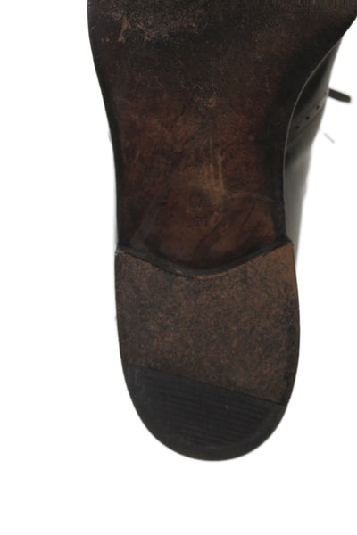 Bally Mens Leather Lace Up Oxford Dress Shoes Brown Size 6.5