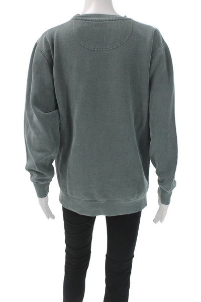 Comfort Colors Unisex Pullover Sweatshirt Green Animal Graphic LS Size S