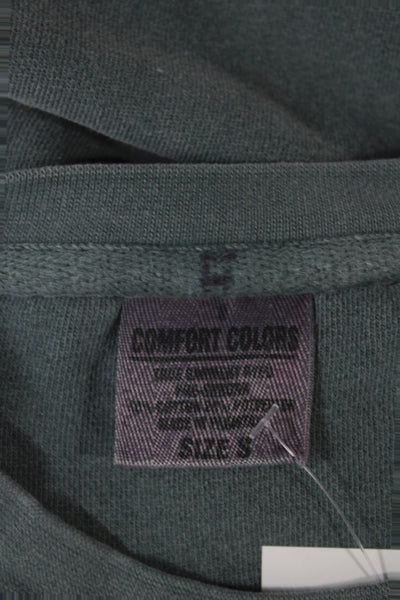 Comfort Colors Unisex Pullover Sweatshirt Green Animal Graphic LS Size S