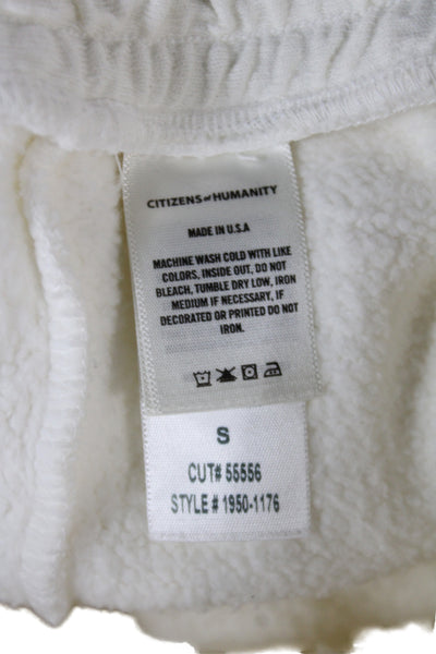 Citizens of Humanity Women Long Sleeve Cotton Jumpsuit White Size S