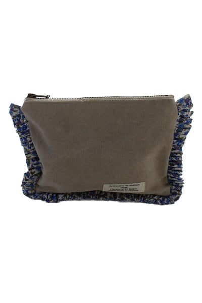 Alexandra De Haenen For Poupette St. Barth Womens Logo Pouch Handbag White