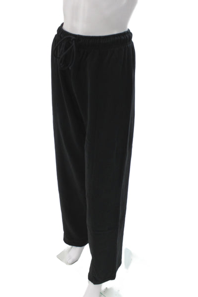 Zara Mens Black Cotton Drawstring Sweatpants Size S