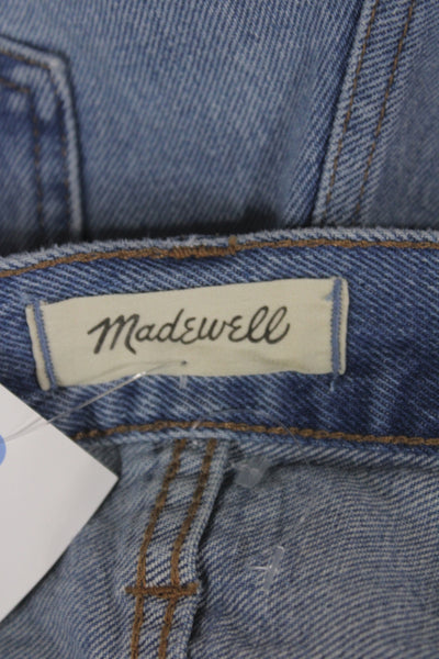 Madewell Unisex 90s Blue Cotton Solid Shorts Size 25