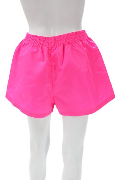 The Frankie Shop Unisex Pink 80s Solid Polyester Shorts Size M