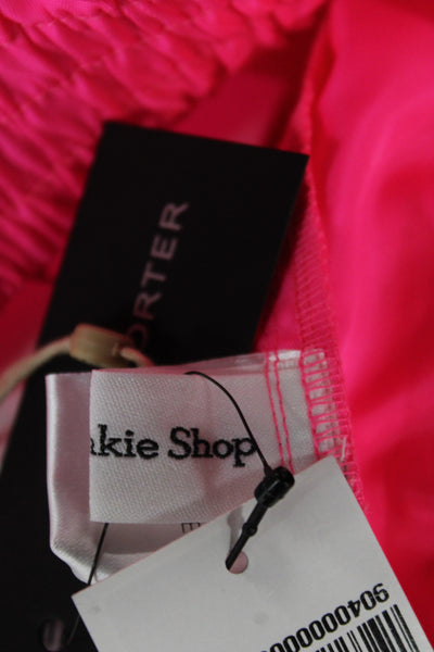 The Frankie Shop Unisex Pink 80s Solid Polyester Shorts Size M