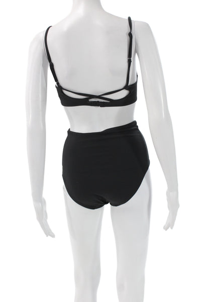 Lululemon Women Black Solid Swimwear Size 4