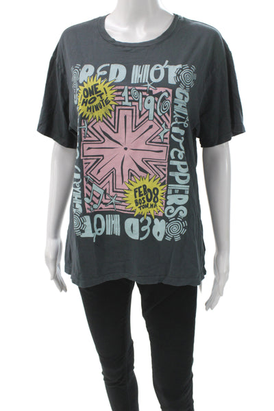 Daydreamer Unisex Dark Gray 90s Graphic Cotton Short Sleeve T-Shirt Size S
