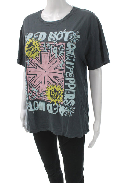 Daydreamer Unisex Dark Gray 90s Graphic Cotton Short Sleeve T-Shirt Size S
