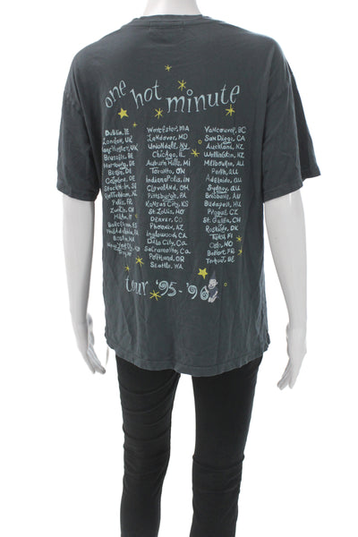 Daydreamer Unisex Dark Gray 90s Graphic Cotton Short Sleeve T-Shirt Size S