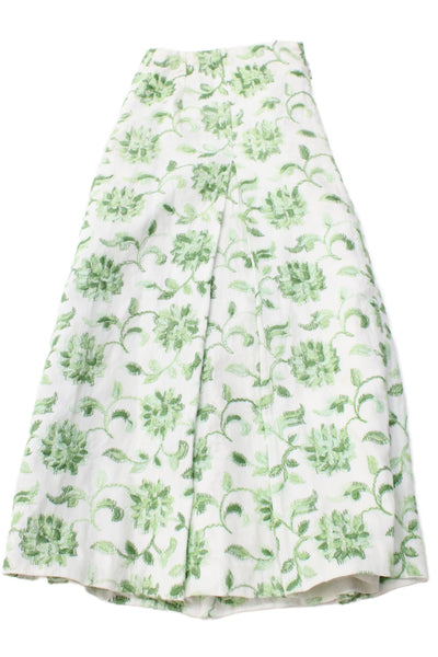 The Wrights Women A-Line Floral Cotton Polyester Knee Length Skirt Size 4