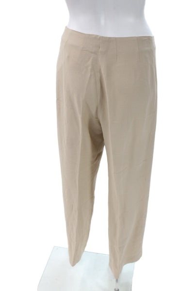 Piazza Sempione Womens Dress Pants Beige Cotton Polyester Size 40
