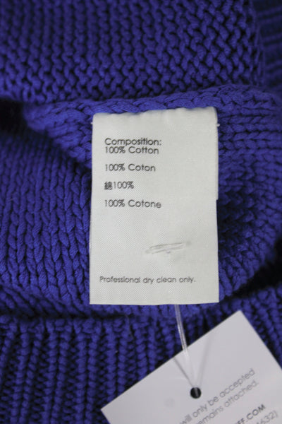 3.1 Phillip Lim Unisex Pullover Sweaters Blue V-Neck 3/4 Sleeve Size XS