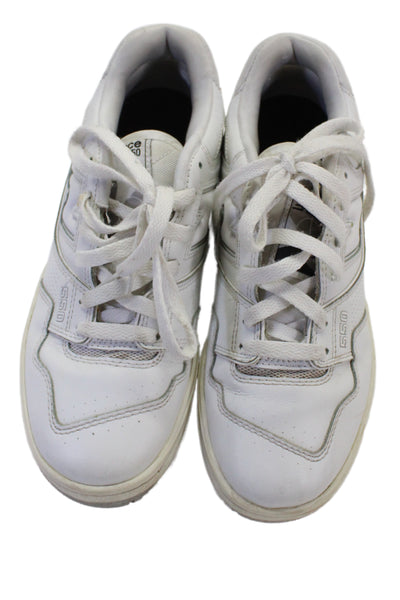 New Balance Womens Leather 550 Low Top Sneakers Shoes White Size 7