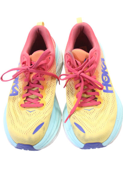HOKA HOKA Women's Canvas Bondi 8 Laced Platform Sneakers Multicolor Size 7.5
