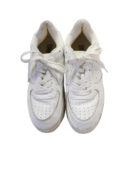 Steve Madden Leather Laced Platform Rockaway Sneakers Size 9