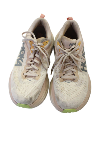 HOKA Canvas Laced Mesh Bondi 8 Running sneaker Size 9