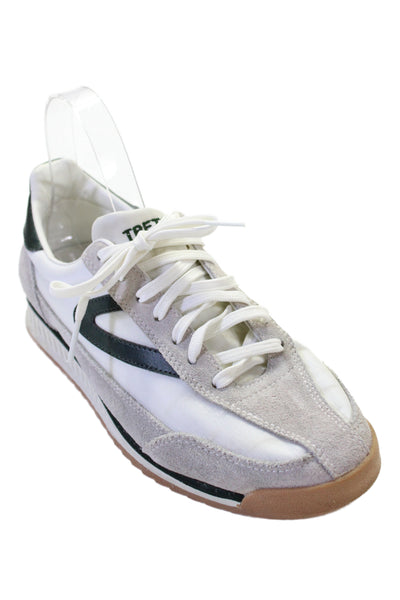 Tretorn Suede Laced Top Sneaker Green Size 9