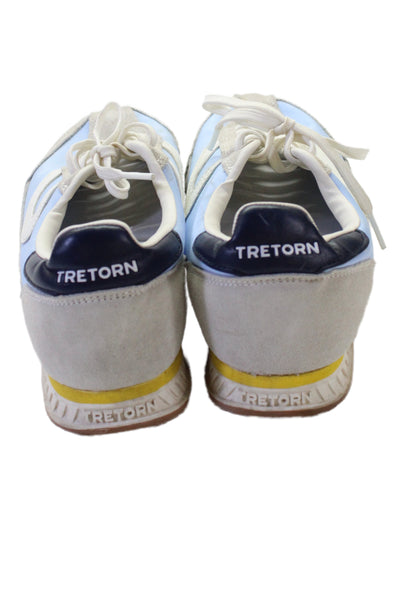 Tretorn Suede Laced Top Sneaker Blue Size 8.5