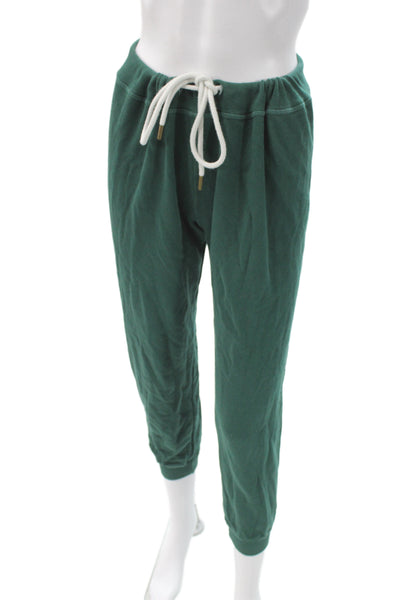 The Great Unisex Jogger Sweatpants Green Cotton Drawstring College Size 0