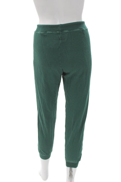 The Great Unisex Jogger Sweatpants Green Cotton Drawstring College Size 0